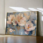 Floral 238 Canvas Art 18" x 24" / 45 x 60 cm / Black