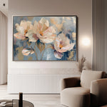 Floral 238 Canvas Art 18" x 24" / 45 x 60 cm / Black