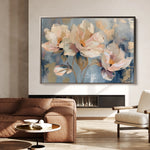 Floral 238 Canvas Art 18" x 24" / 45 x 60 cm / Black