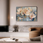 Floral 238 Canvas Art 18" x 24" / 45 x 60 cm / Black