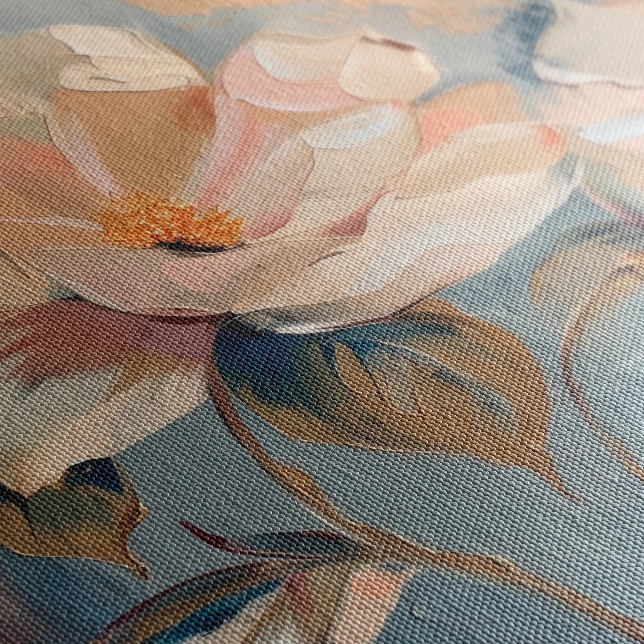 Floral 238 Canvas Art 18" x 24" / 45 x 60 cm / Black