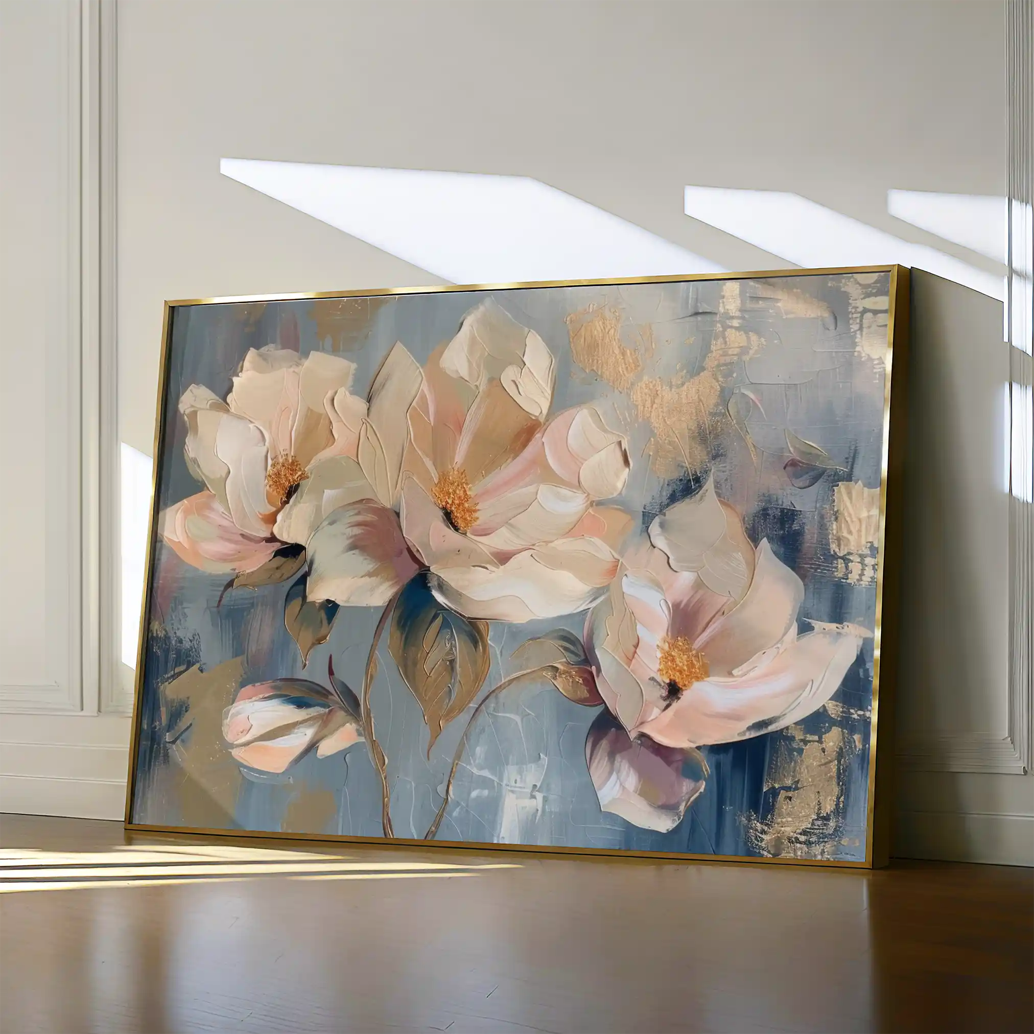 Floral 238 Canvas Art 60 x 40 cm / Black
