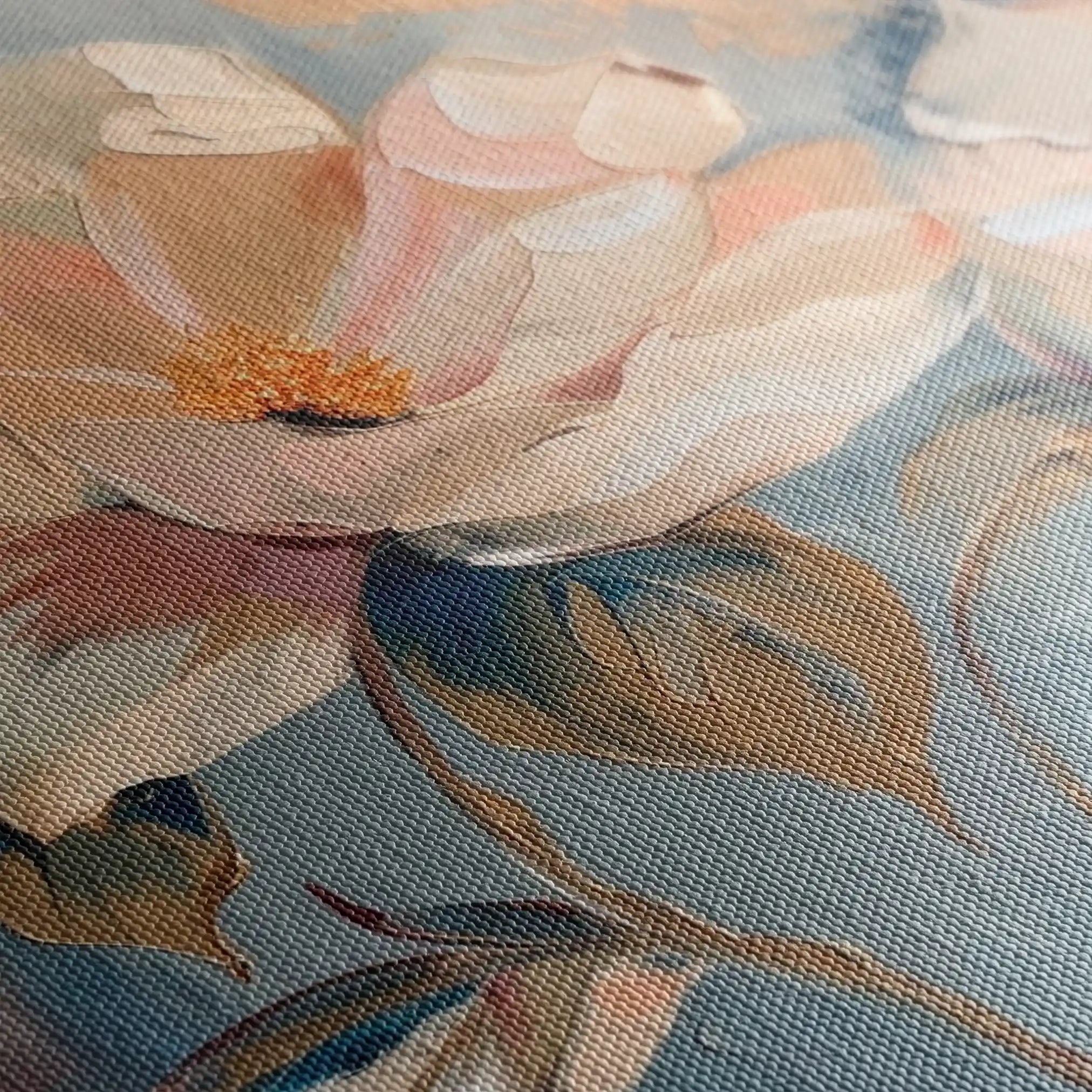 Floral 238 Canvas Art 60 x 40 cm / Black
