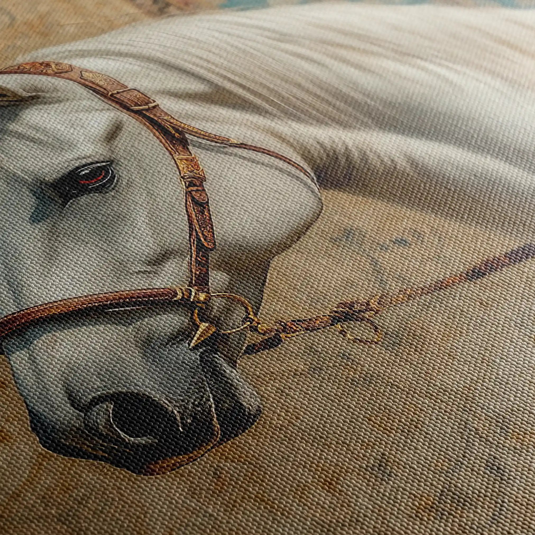 Horses 238 Canvas Art 60 x 40 cm / Black