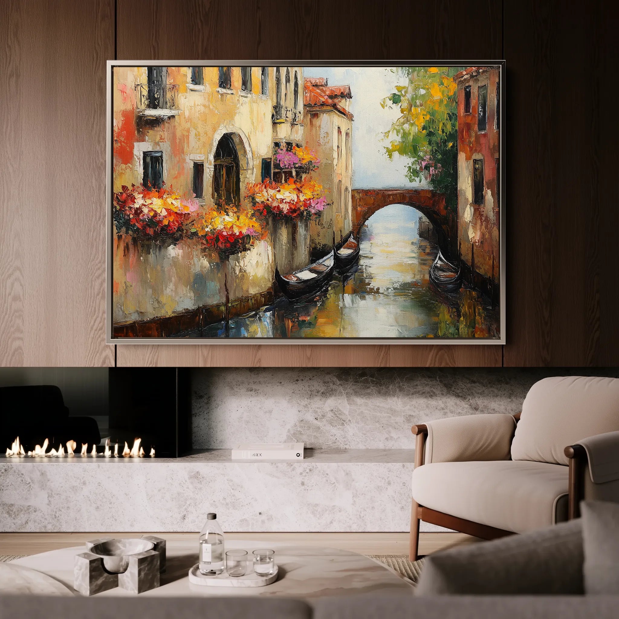 Landscape 238 Canvas Art 18" x 24" / 45 x 60 cm / Black
