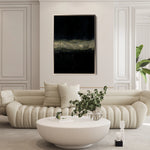 Abstract 239 Canvas Art 18" x 24" / 45 x 60 cm / Black
