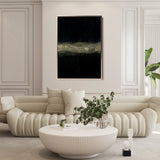 Abstract 239 Canvas Art 18" x 24" / 45 x 60 cm / Black