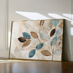 Floral 239 Canvas Art 60 x 40 cm / Black