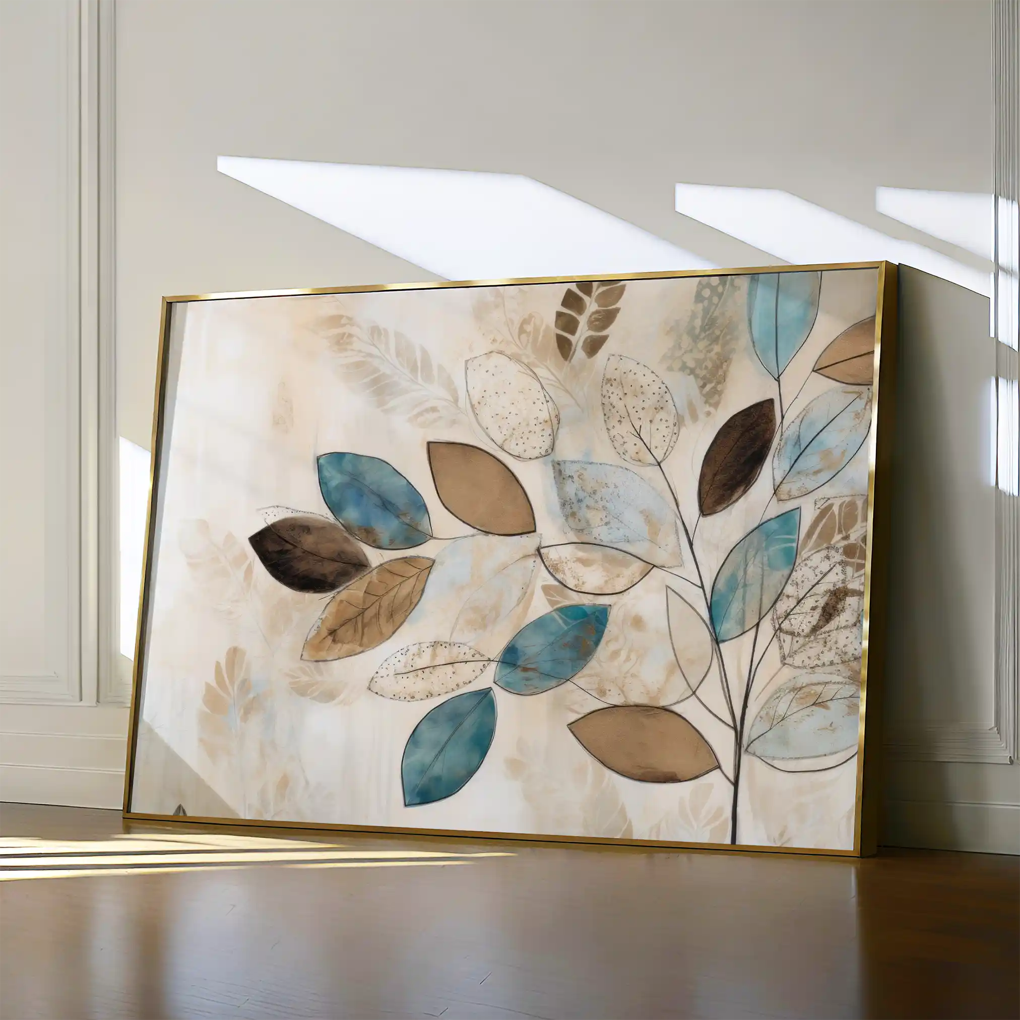 Floral 239 Canvas Art 60 x 40 cm / Black