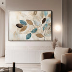 Floral 239 Canvas Art 60 x 40 cm / Black