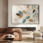 Floral 239 Canvas Art 60 x 40 cm / Black