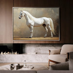 Horses 239 Canvas Art 18" x 24" / 45 x 60 cm / Black