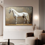 Horses 239 Canvas Art 18" x 24" / 45 x 60 cm / Black