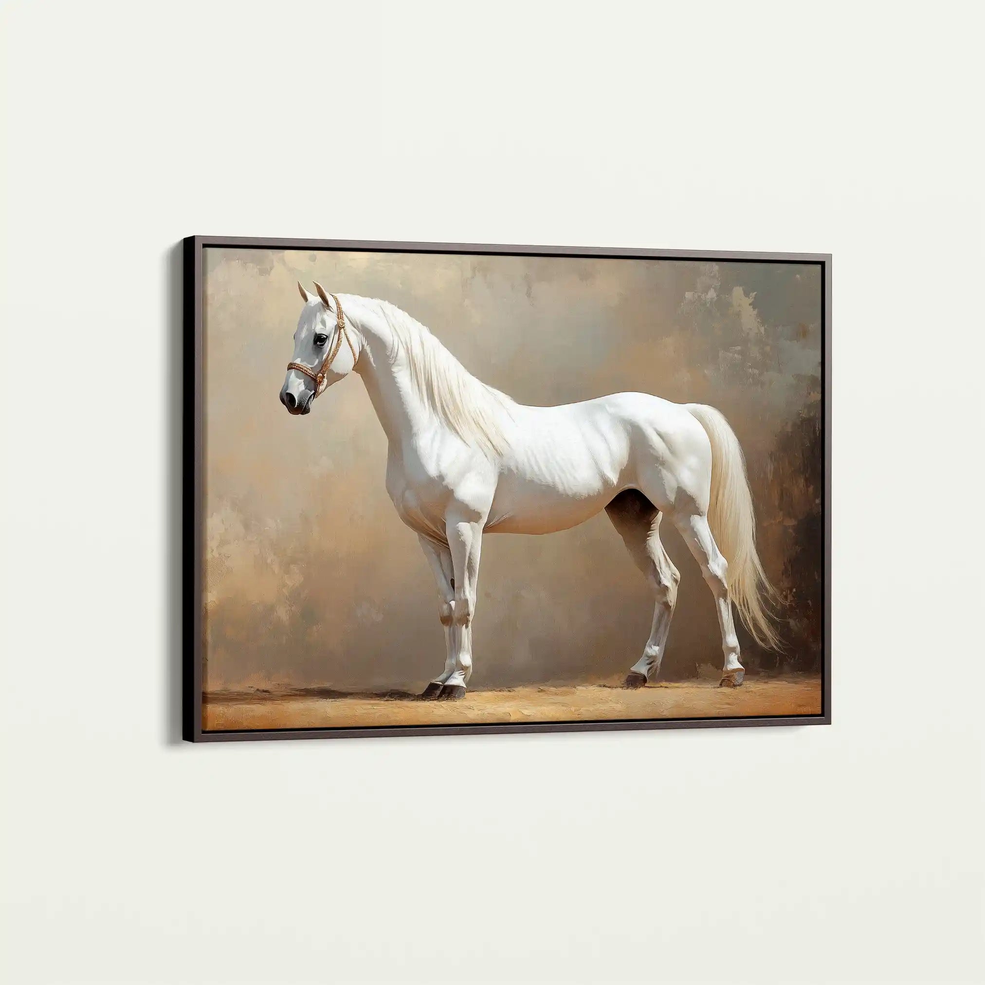 Horses 239 Canvas Art 60 x 40 cm / Black