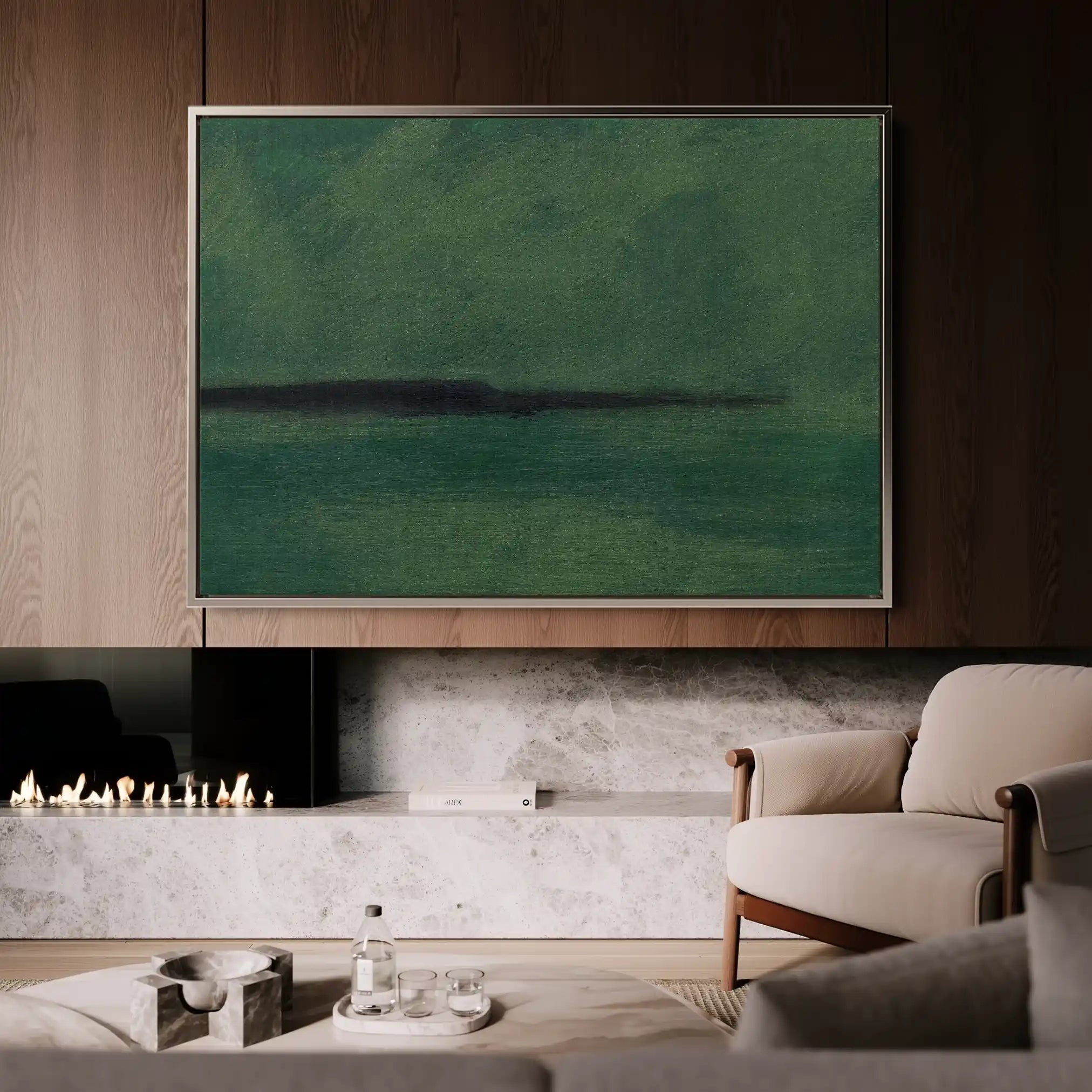 Abstract 240 Canvas Art 60 x 40 cm / Black