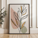 Boho 240 Canvas Art 18" x 24" / 45 x 60 cm / Black