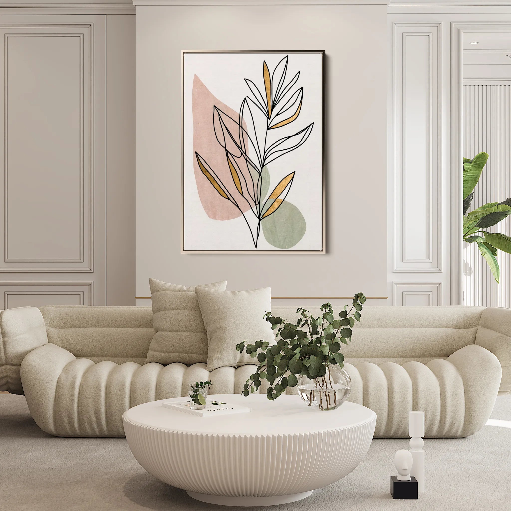 Boho 240 Canvas Art 18" x 24" / 45 x 60 cm / Black