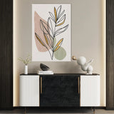 Boho 240 Canvas Art 18" x 24" / 45 x 60 cm / Black