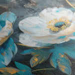 Floral 240 Canvas Art 60 x 40 cm / Black