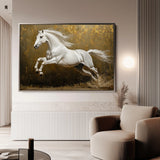 Horses 240 Canvas Art 18" x 24" / 45 x 60 cm / Black