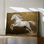 Horses 240 Canvas Art 60 x 40 cm / Black