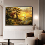 Landscape 240 Canvas Art 18" x 24" / 45 x 60 cm / Black