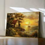 Landscape 240 Canvas Art 18" x 24" / 45 x 60 cm / Black