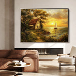 Landscape 240 Canvas Art 18" x 24" / 45 x 60 cm / Black