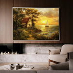 Landscape 240 Canvas Art 18" x 24" / 45 x 60 cm / Black