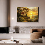 Landscape 240 Canvas Art 18" x 24" / 45 x 60 cm / Black