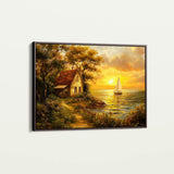Landscape 240 Canvas Art 18" x 24" / 45 x 60 cm / Black