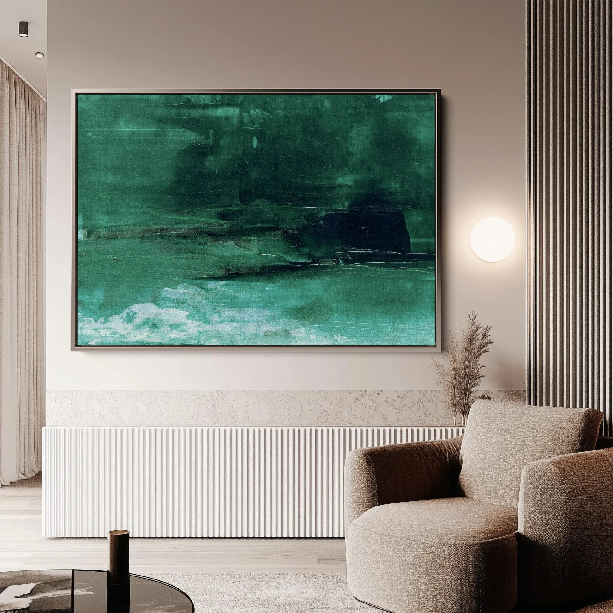 Abstract 241 Canvas Art 18" x 24" / 45 x 60 cm / Black