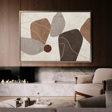 Boho 241 Canvas Art 18" x 24" / 45 x 60 cm / Black