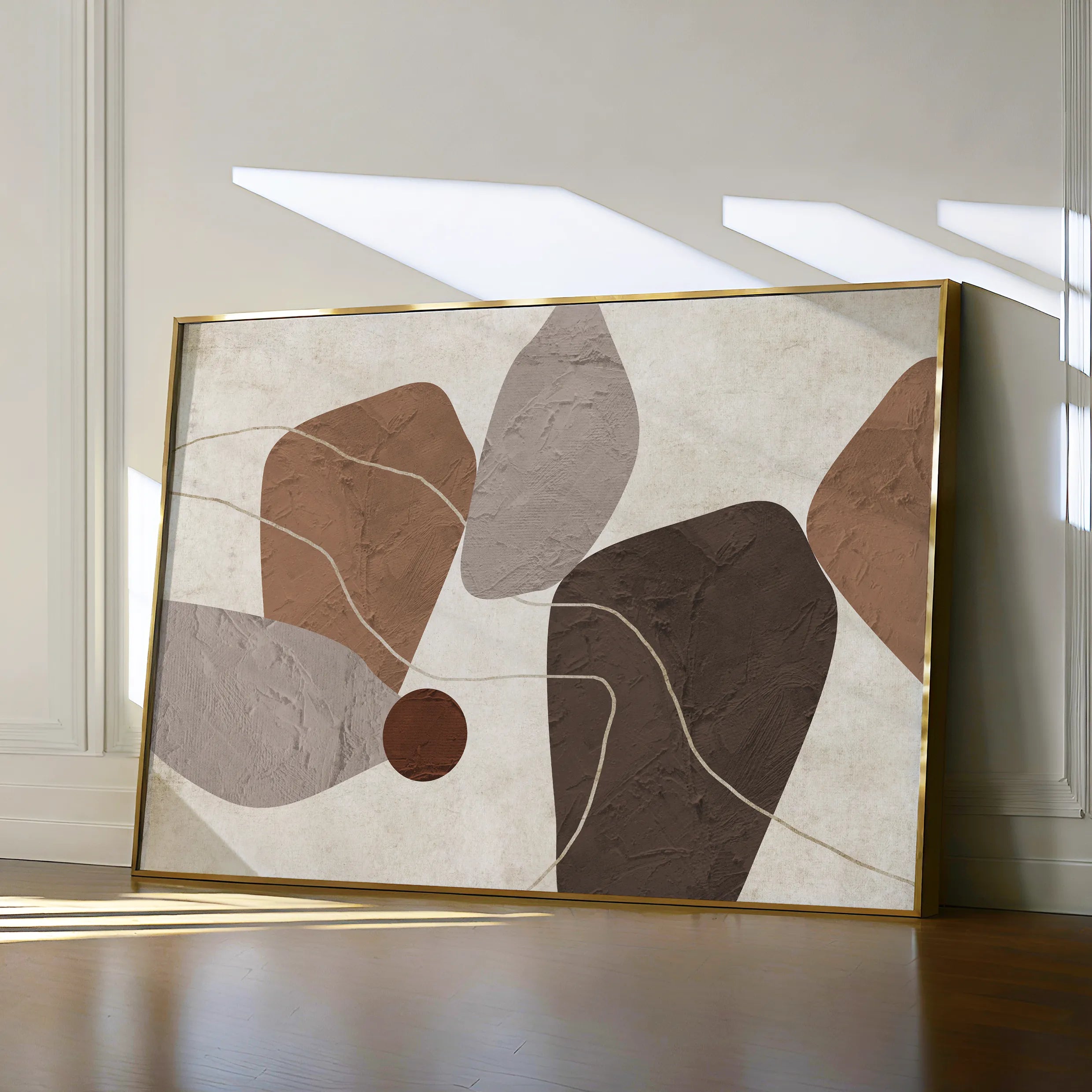 Boho 241 Canvas Art 18" x 24" / 45 x 60 cm / Black