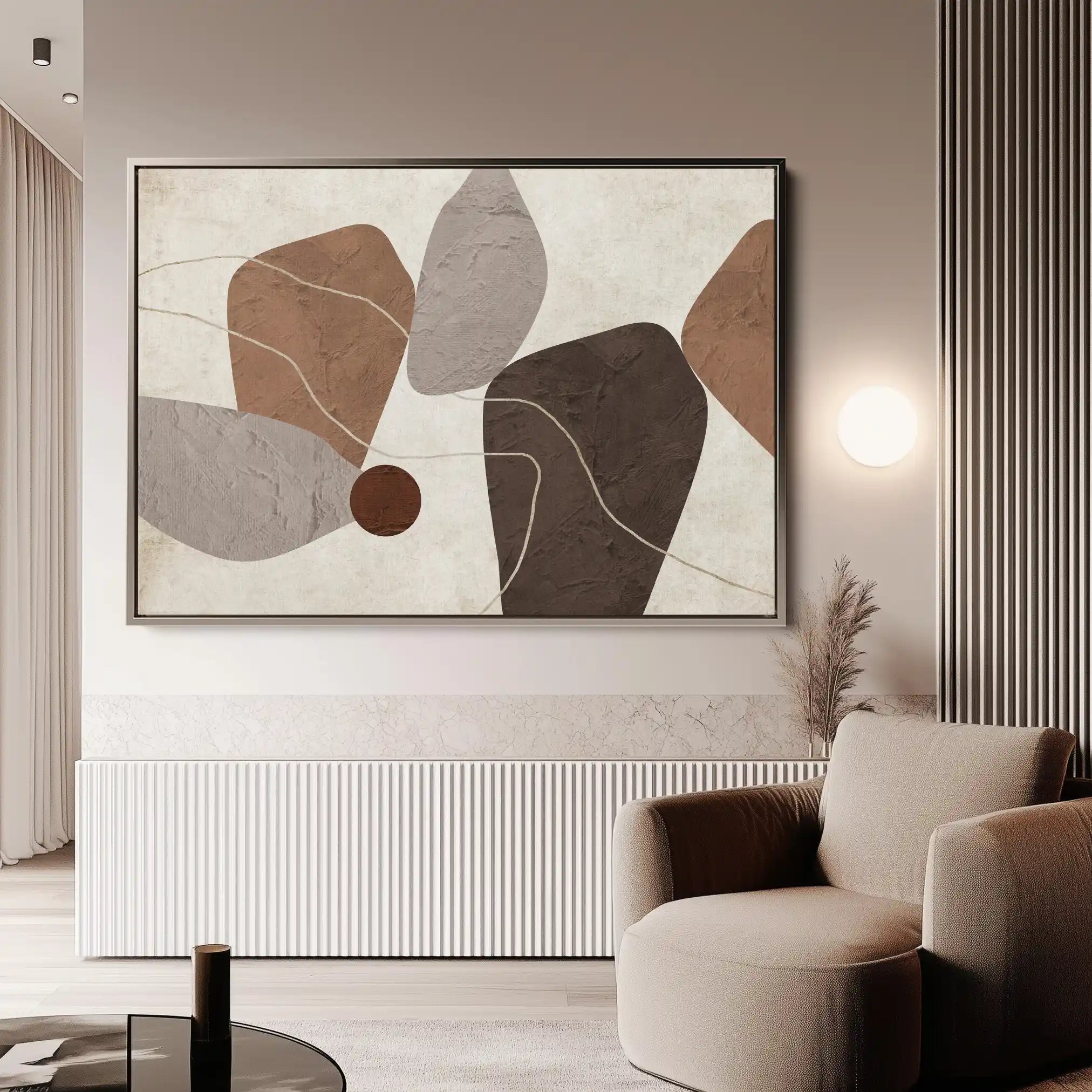 Boho 241 Canvas Art 60 x 40 cm / Black