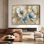 Floral 241 Canvas Art 60 x 40 cm / Black
