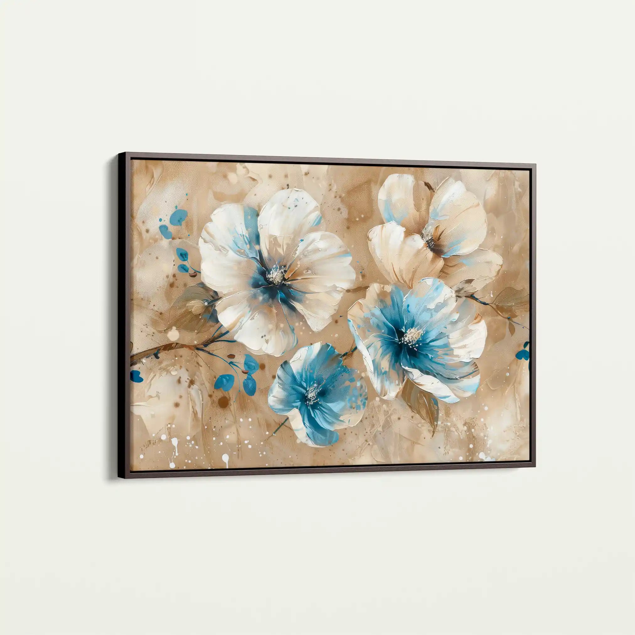 Floral 241 Canvas Art 60 x 40 cm / Black