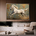 Horses 241 Canvas Art 18" x 24" / 45 x 60 cm / Black