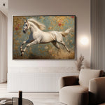 Horses 241 Canvas Art 18" x 24" / 45 x 60 cm / Black