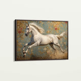 Horses 241 Canvas Art 18" x 24" / 45 x 60 cm / Black