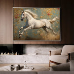 Horses 241 Canvas Art 60 x 40 cm / Black