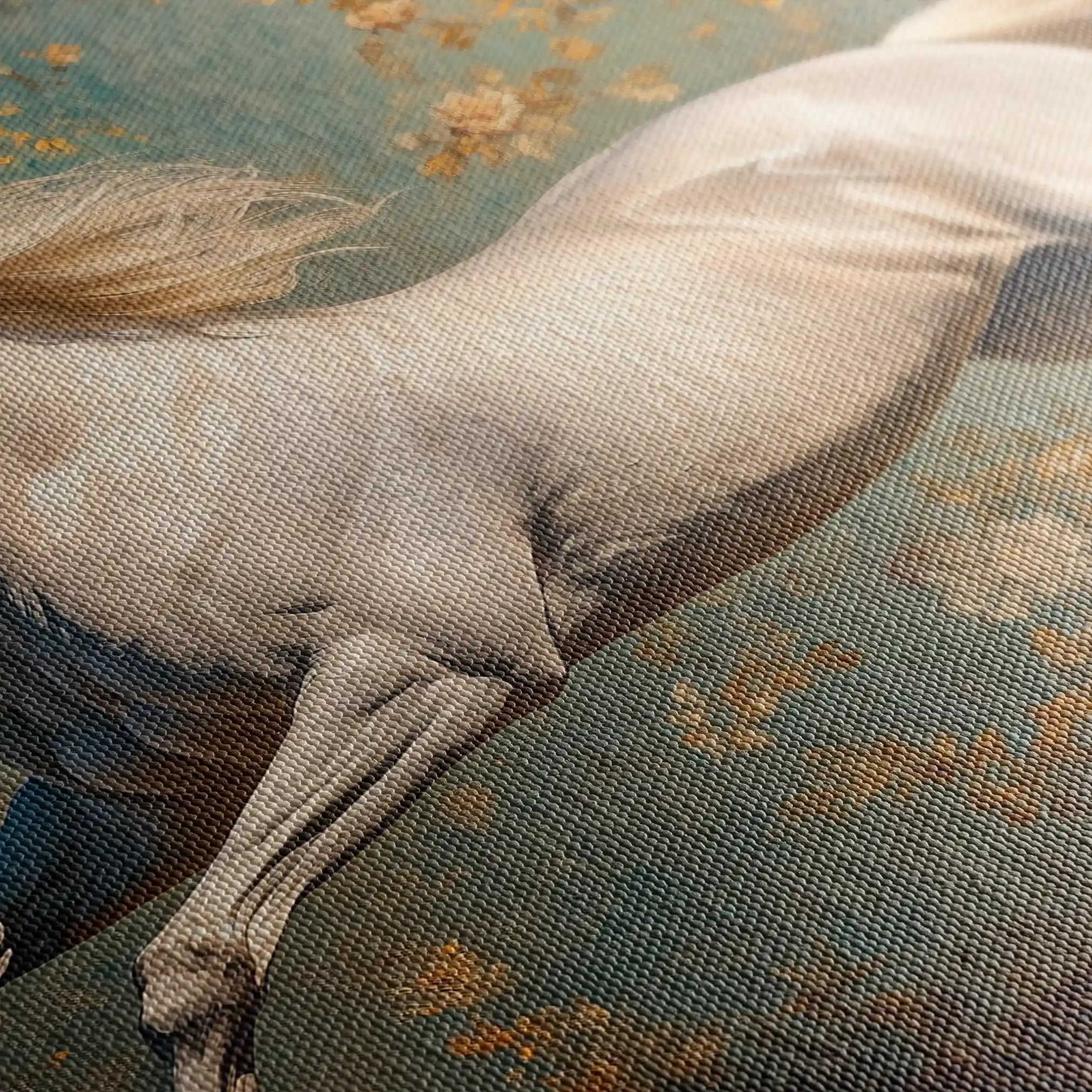 Horses 241 Canvas Art 60 x 40 cm / Black