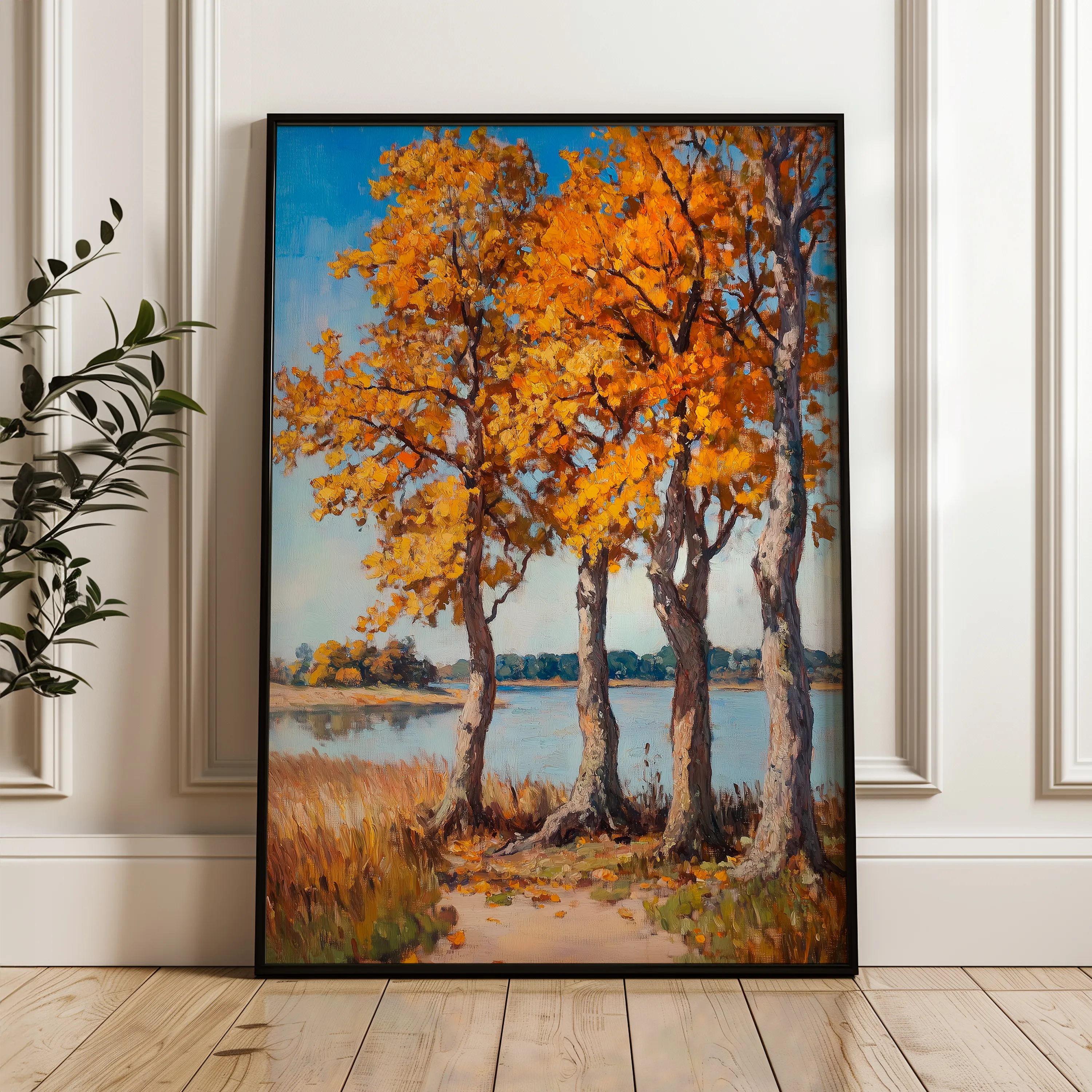 Landscape 241 Canvas Art 18" x 24" / 45 x 60 cm / Black