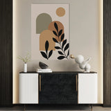 Boho 242 Canvas Art 18" x 24" / 45 x 60 cm / Black