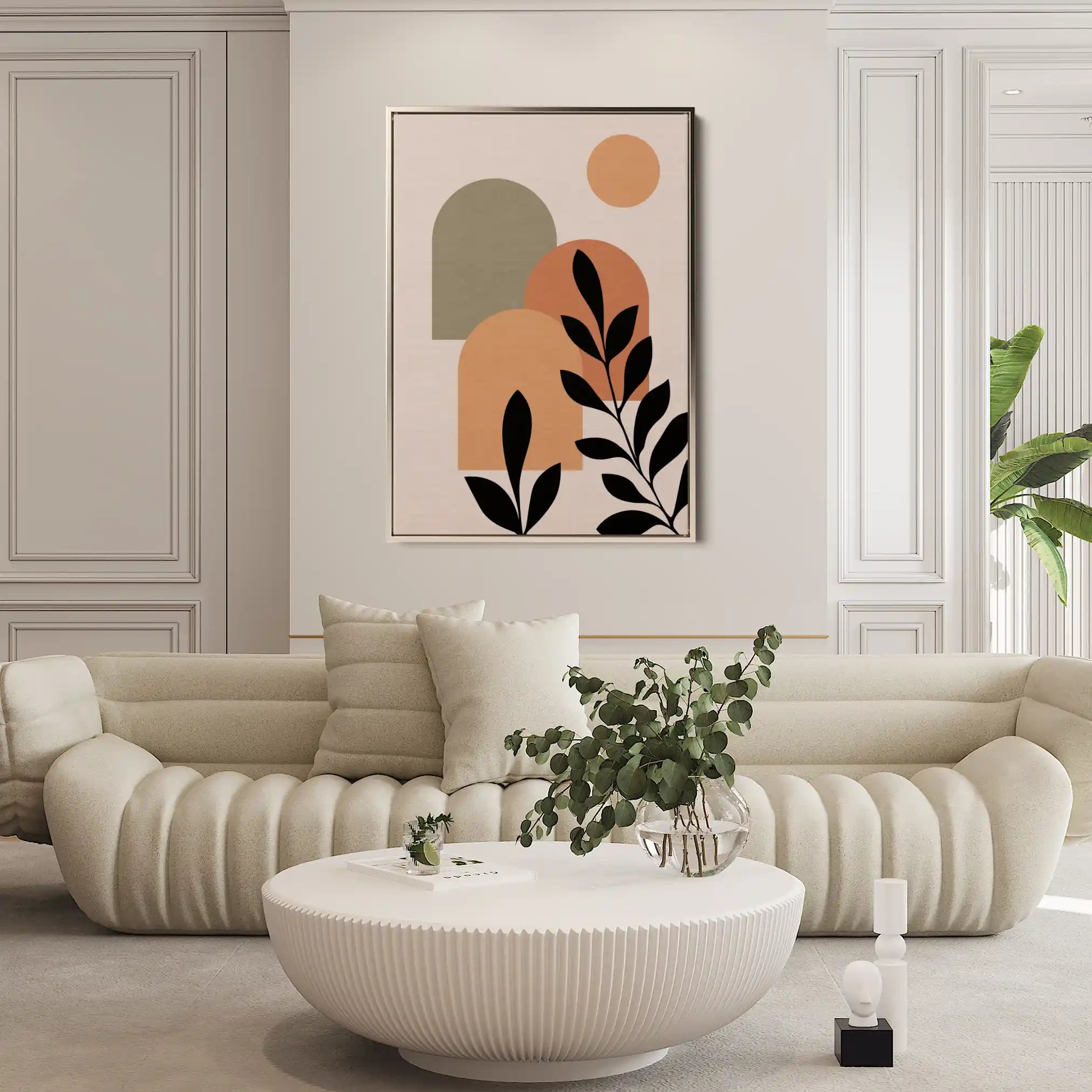 Boho 242 Canvas Art 60 x 40 cm / Black