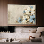 Floral 242 Canvas Art 60 x 40 cm / Black