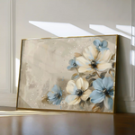 Floral 242 Canvas Art 60 x 40 cm / Black
