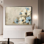Floral 242 Canvas Art 60 x 40 cm / Black