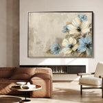 Floral 242 Canvas Art 60 x 40 cm / Black