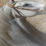 Horses 242 Canvas Art 18" x 24" / 45 x 60 cm / Black